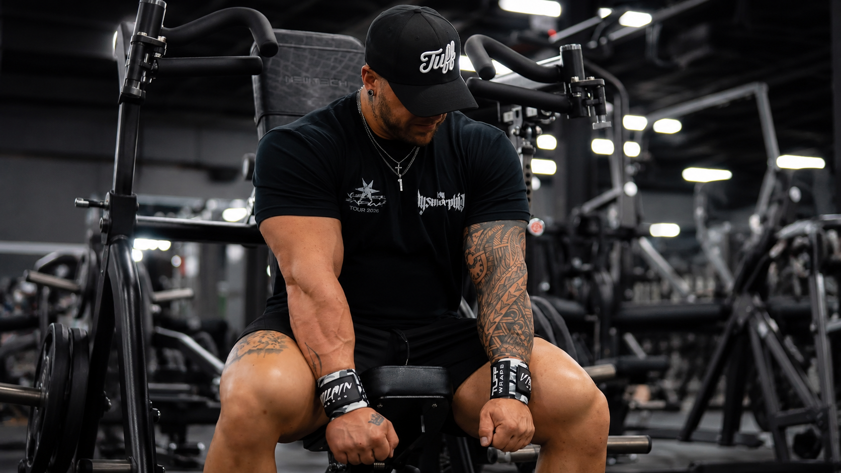 Side-by-side product comparison of Gymreapers and Gymshark gym apparel and lifting gear