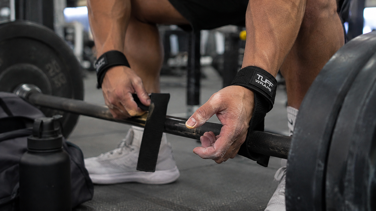 Calluses from lifting beside a barbell and TuffWraps lifting straps