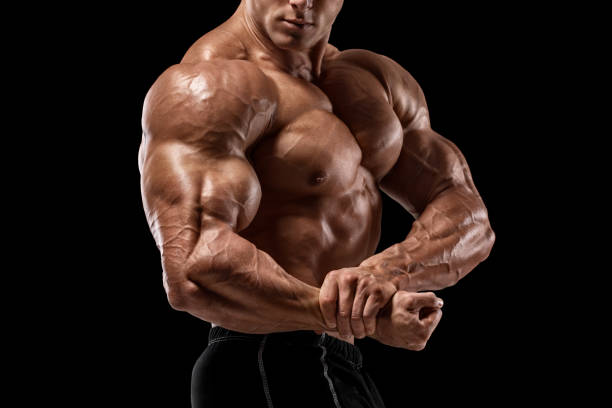 man with gym pump post workout