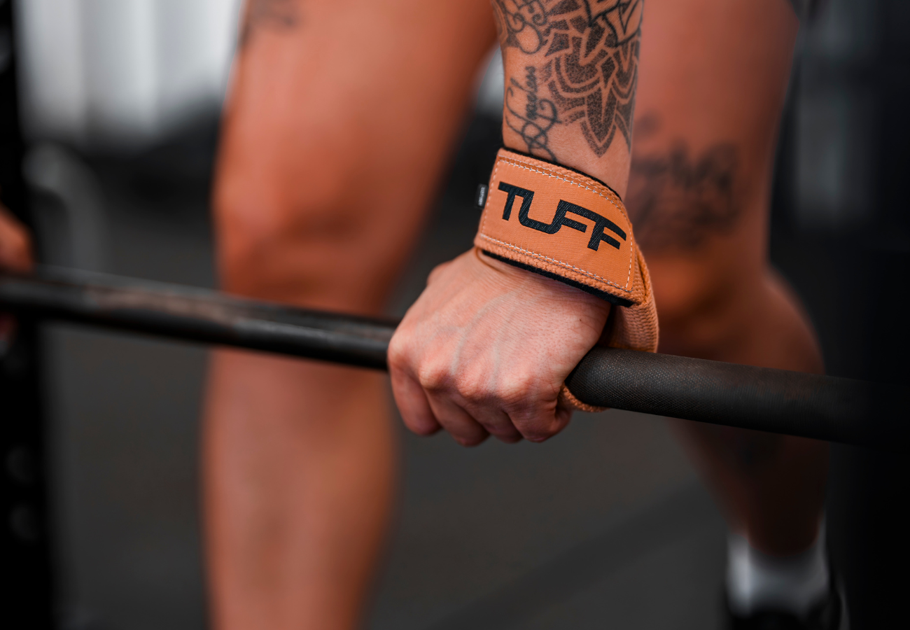 tuffwraps lifting straps secure on bar