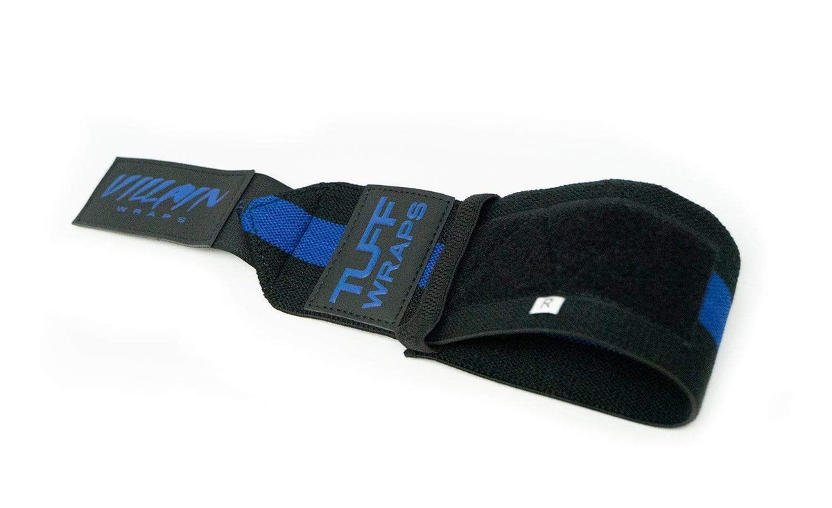 Villain Sidekick Wrist Wraps 16&quot; - Black/Blue TuffWraps.com