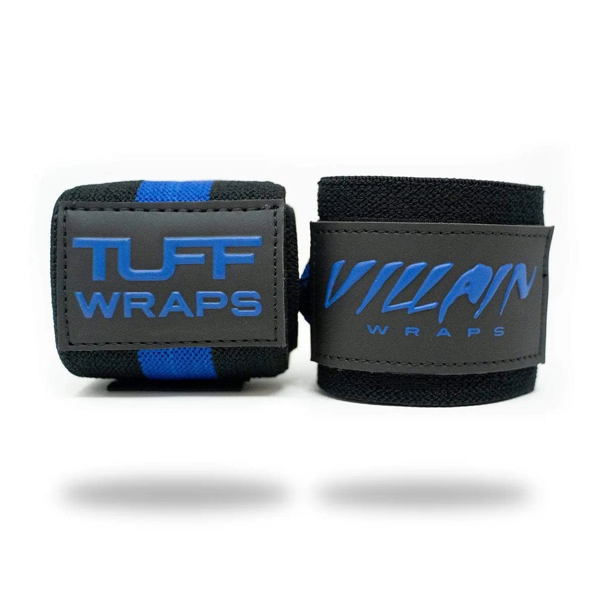 16&quot; Villain Sidekick Wrist Wraps - Black &amp; Blue TuffWraps.com