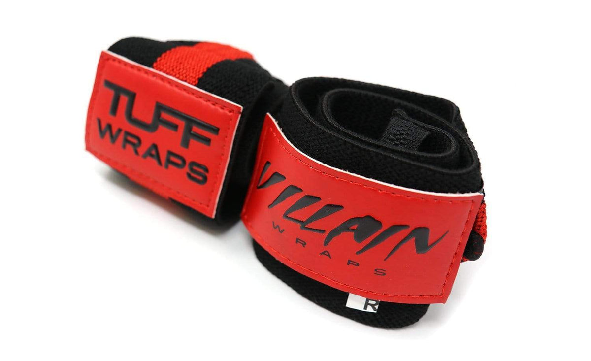 Villain Sidekick Wrist Wraps 16&quot; (Black/Red) TuffWraps.com