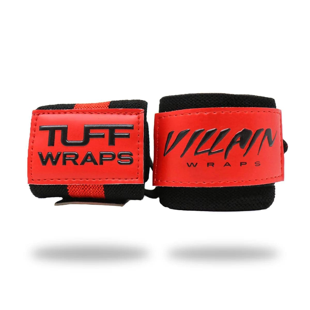 16&quot; Villain Sidekick Wrist Wraps - Black &amp; Red TuffWraps.com