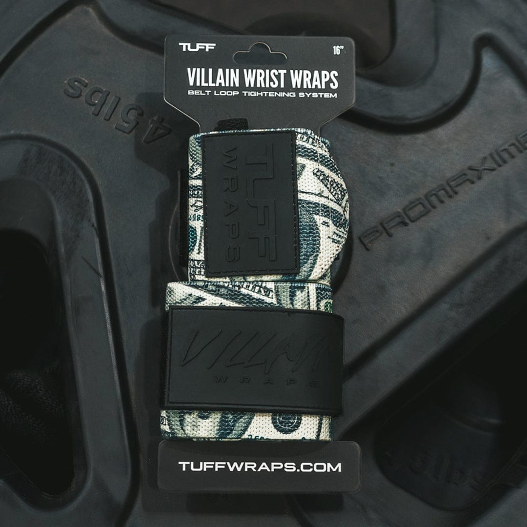 Money Villain Sidekick Wrist Wraps 16&quot; TuffWraps.com