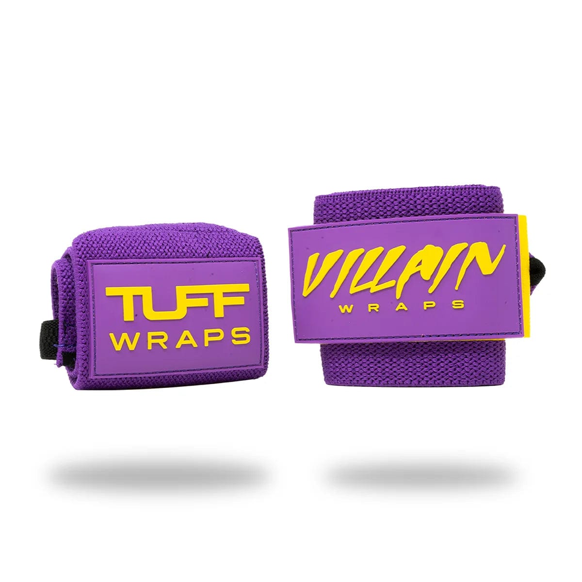 16" Villain Sidekick Wrist Wraps - Purple & Yellow TuffWraps.com