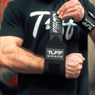 16" Villain "STIFF" Wrist Wraps - All Black TuffWraps.com