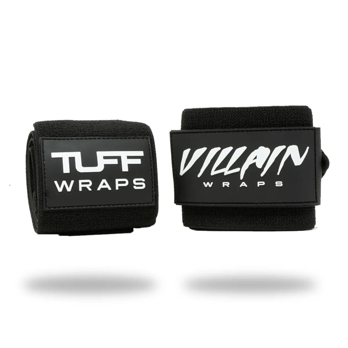 16&quot; Villain &quot;STIFF&quot; Wrist Wraps - All Black TuffWraps.com