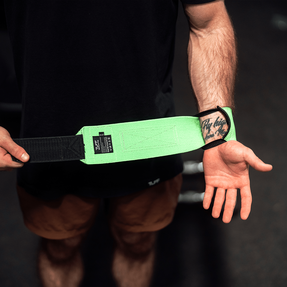16" Villain "STIFF" Wrist Wraps - Neon Green TuffWraps.com
