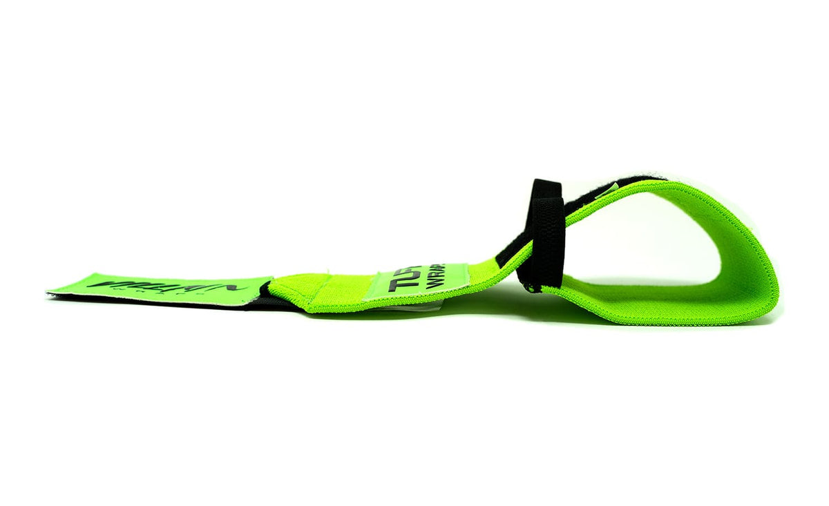 Neon Green Villain &quot;STIFF&quot; Wrist Wraps 16&quot; TuffWraps.com