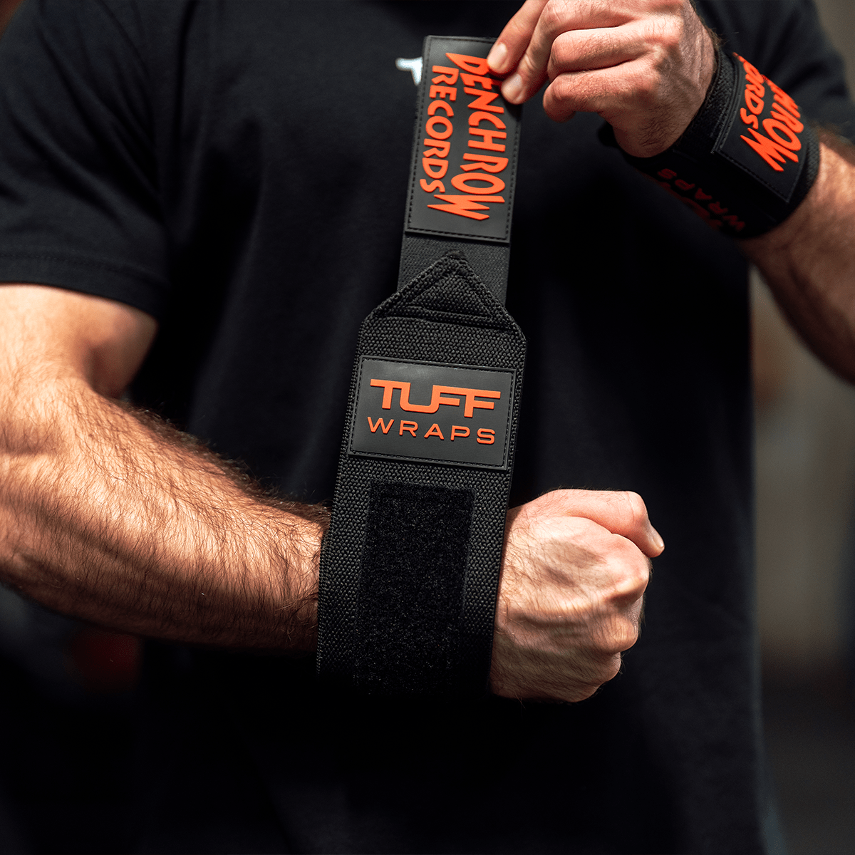 16" Villain Wrist Wraps - Bench Row Records TuffWraps.com