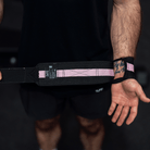 16" Villain Wrist Wraps - Black & Pink TuffWraps.com