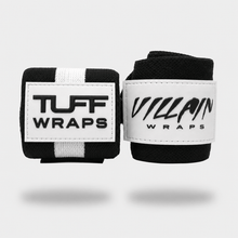 16" Villain Wrist Wraps - Black & White TuffWraps.com