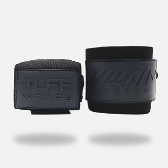 16" Villain Wrist Wraps - Blackout 16 inch TuffWraps.com