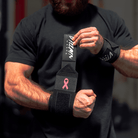16" Villain Wrist Wraps - Breast Cancer Awareness 16 inch TuffWraps.com