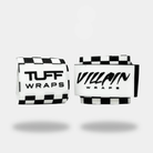 16" Villain Wrist Wraps - Checkerboard (Black/White) 16 inch TuffWraps.com