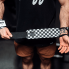 16" Villain Wrist Wraps - Checkerboard (Black/White) 16 inch TuffWraps.com