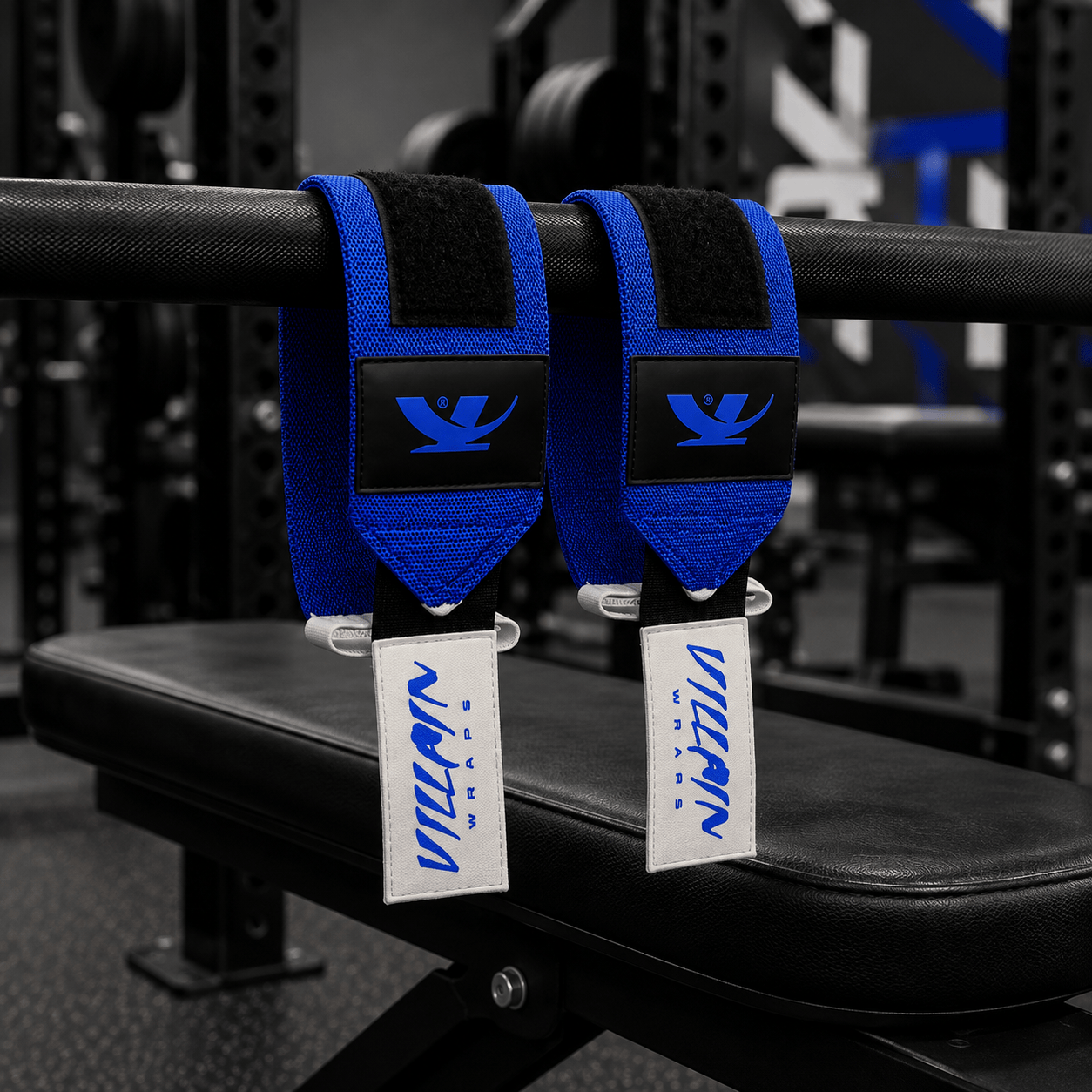 16" Villain Wrist Wraps - Cobalt 16 inch TuffWraps.com