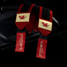 16" Villain Wrist Wraps - Crimson 16 inch TuffWraps.com