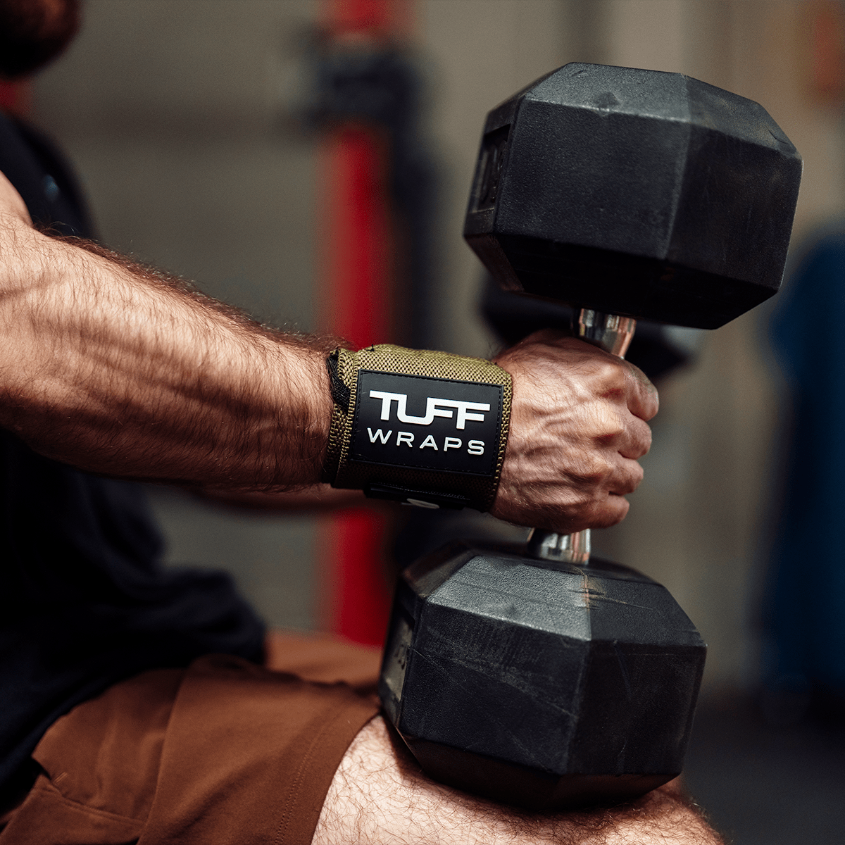 16" Villain Wrist Wraps - OD Green TuffWraps.com