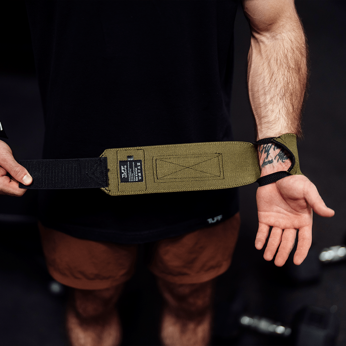 16" Villain Wrist Wraps - OD Green TuffWraps.com