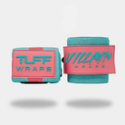 16" Villain Wrist Wraps - Pink & Teal 16 inch TuffWraps.com