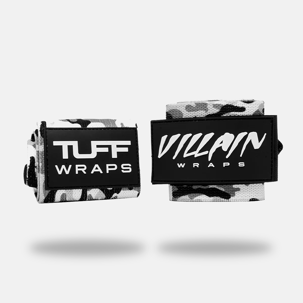 24" Villain Wrist Wraps - Arctic Camo 24 inch TuffWraps.com