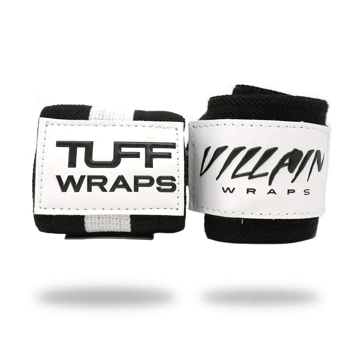 24" Villain Wrist Wraps - Black & White TuffWraps.com