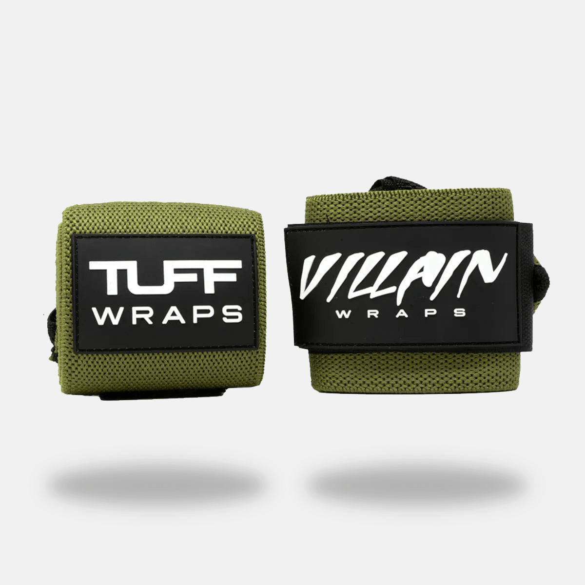 24" Villain Wrist Wraps - OD Green 24 inch TuffWraps.com