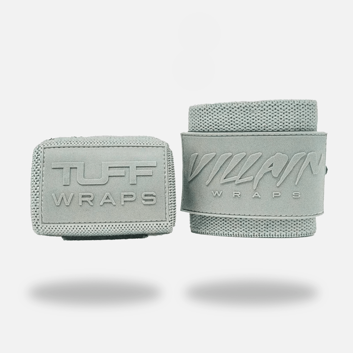 24" Villain Wrist Wraps - Solid Gray 24 inch TuffWraps.com
