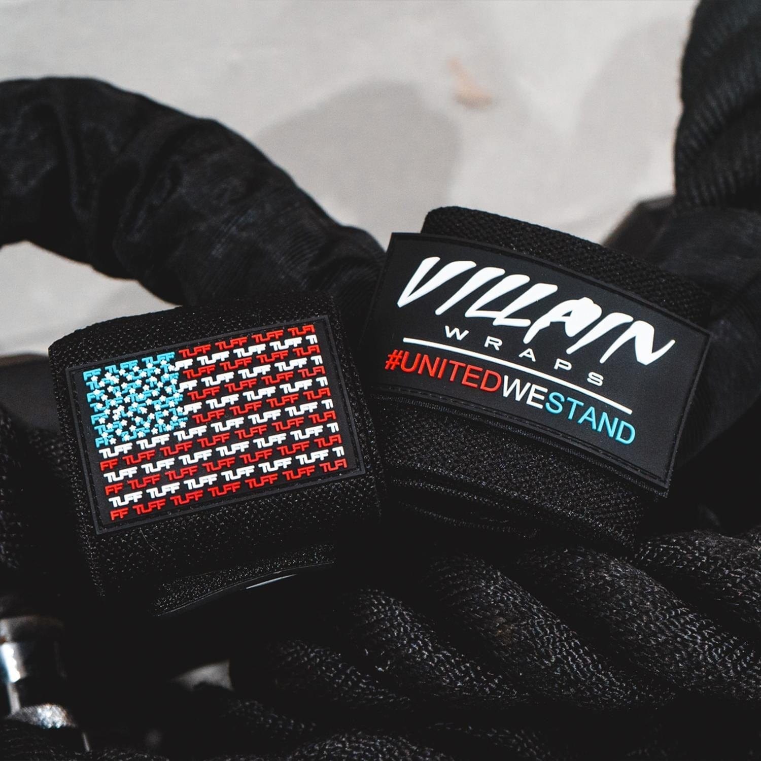 24" Villain Wrist Wraps - United We Stand TuffWraps.com