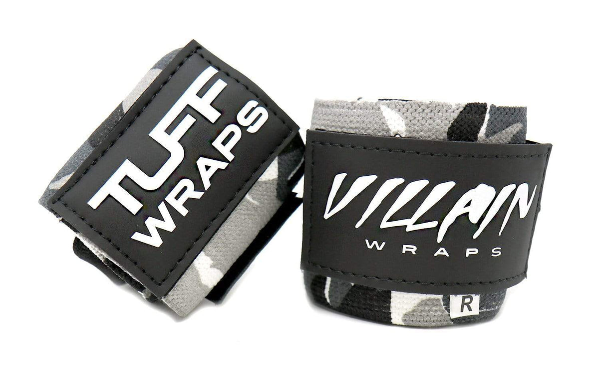 Villain Wrist Wraps 30&quot; (Black Camo) TuffWraps.com