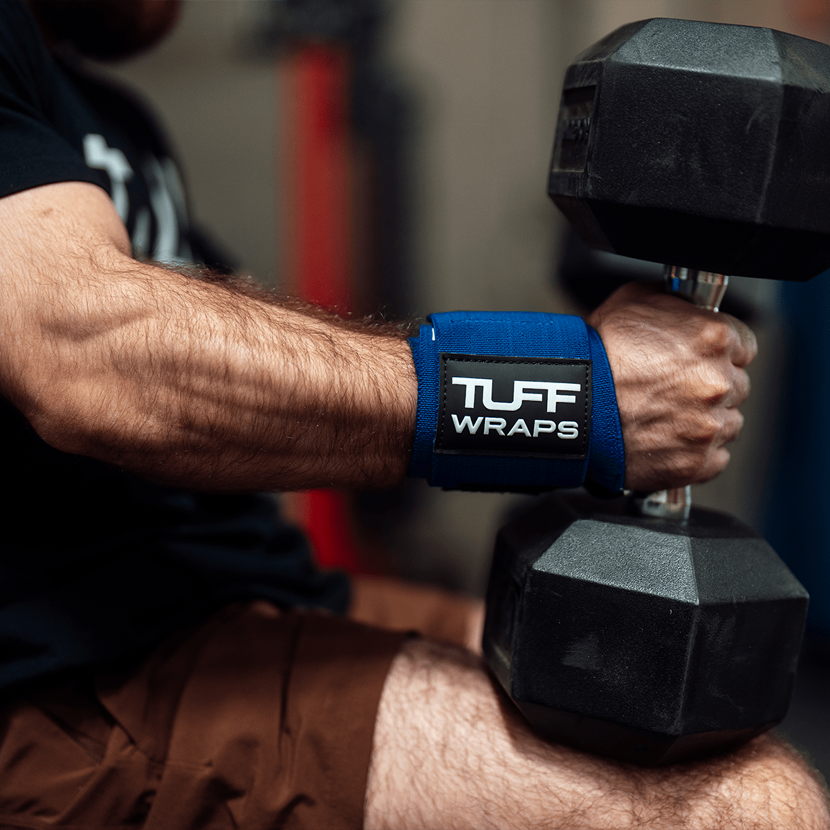 30" Villain "X-STIFF" Wrist Wraps - Royal Blue 30 inch TuffWraps.com
