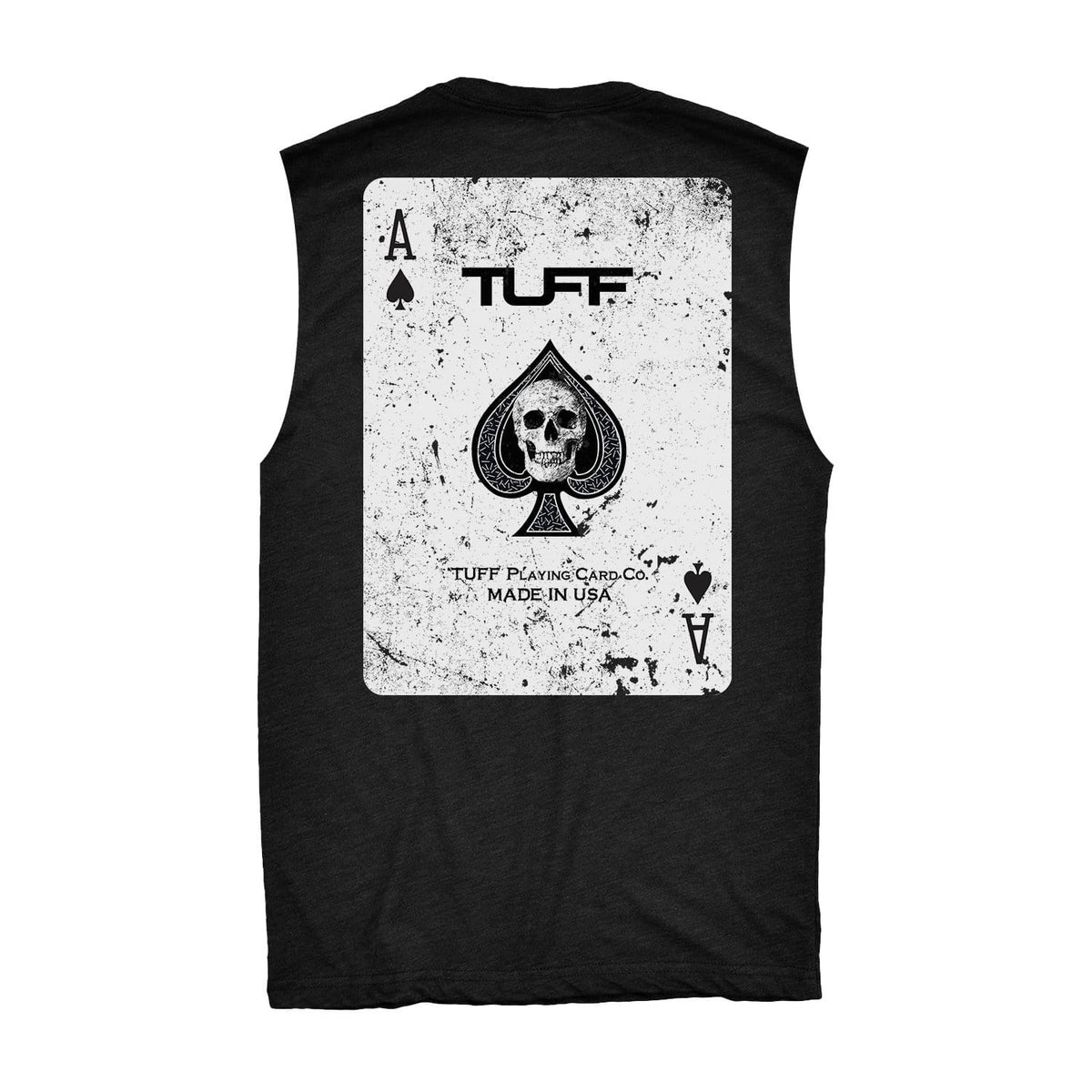 Aces of TUFF Raw Edge Muscle Tank S / Black TuffWraps.com