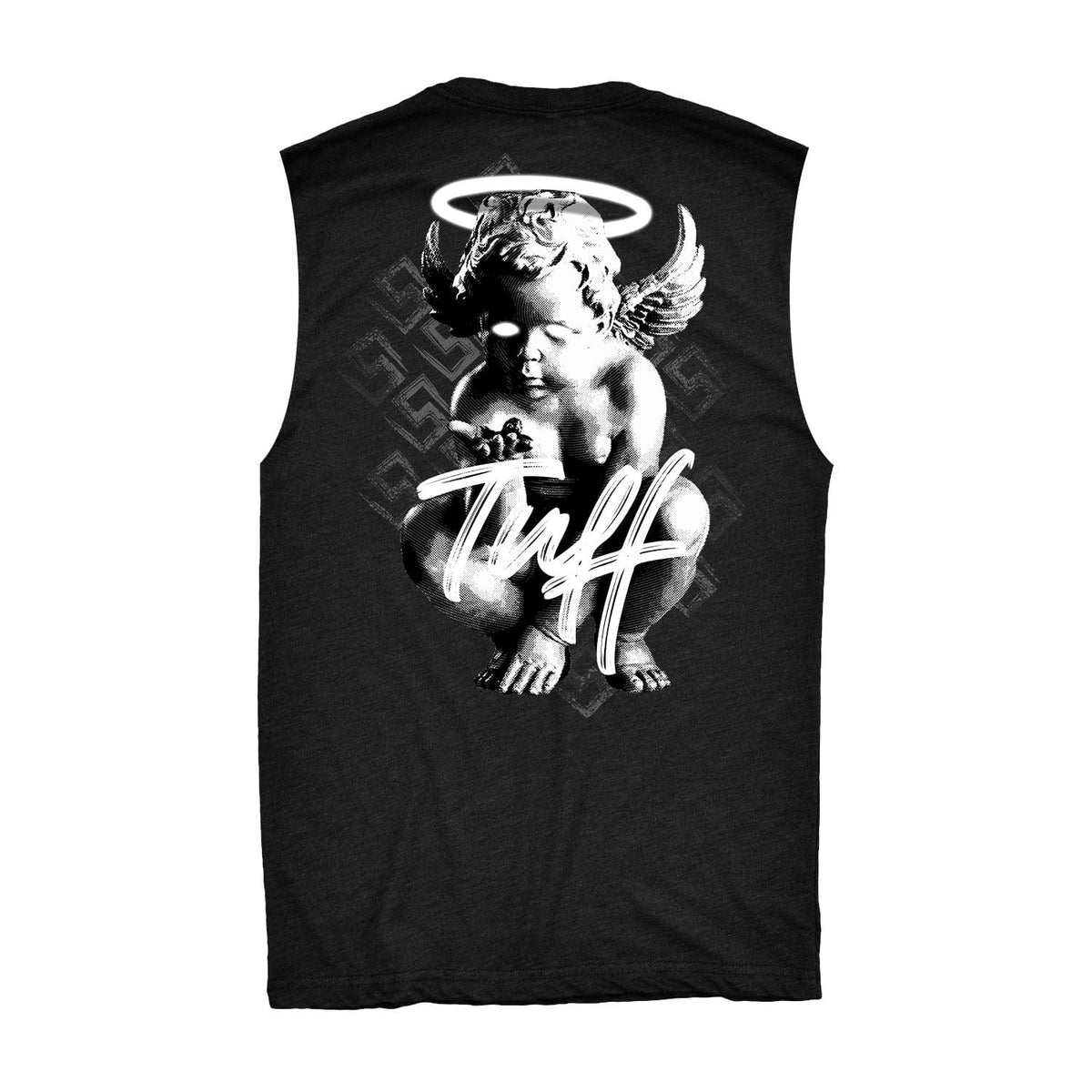 Cherub Raw Edge Muscle Tank S / Black TuffWraps.com