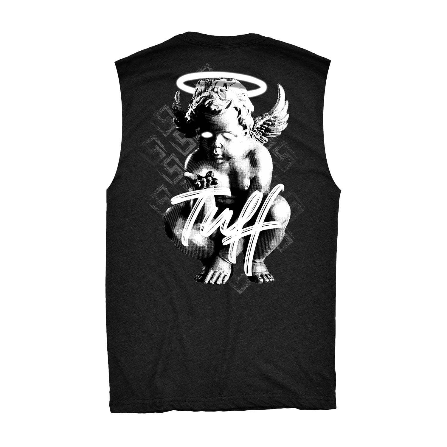 Cherub Raw Edge Muscle Tank S / Black TuffWraps.com