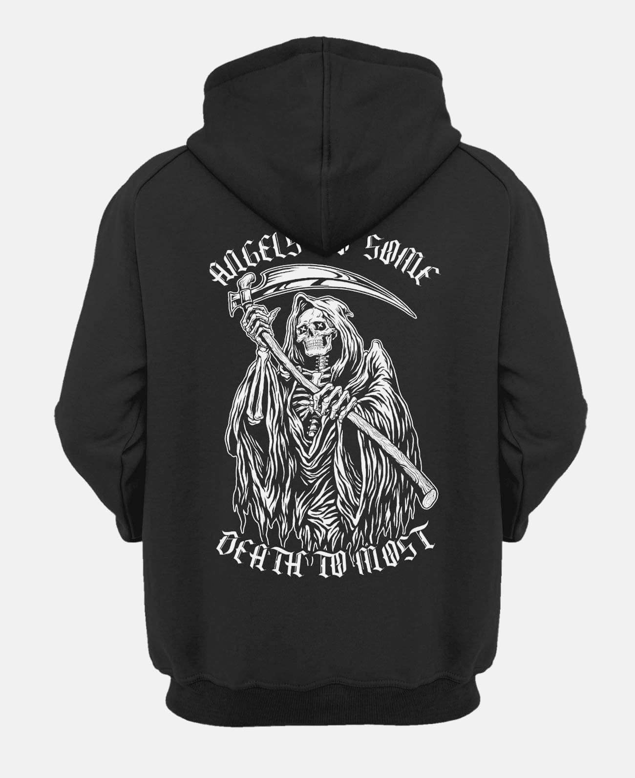 Angels to Some, Death to Most Hooded Sweatshirt TuffWraps.com
