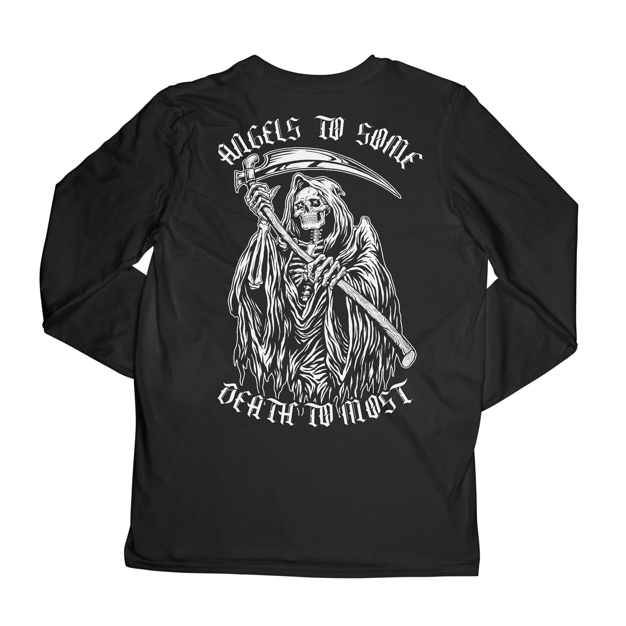 Angels to Some, Death to Most Long Sleeve Tee S / Black TuffWraps.com