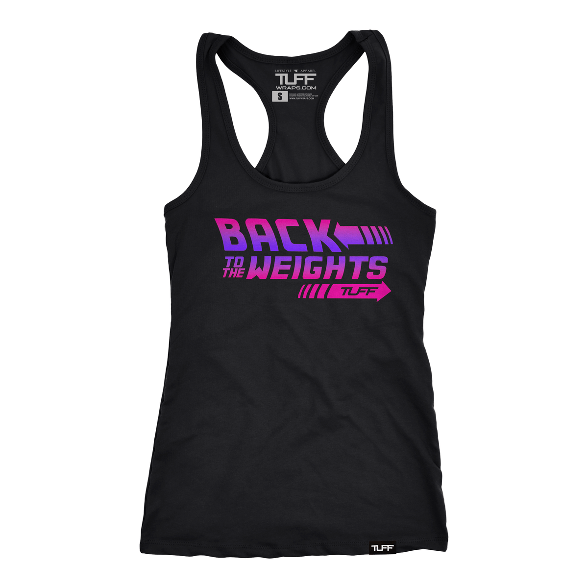 Back to the Weights Racerback Tank XS / Purple TUFF