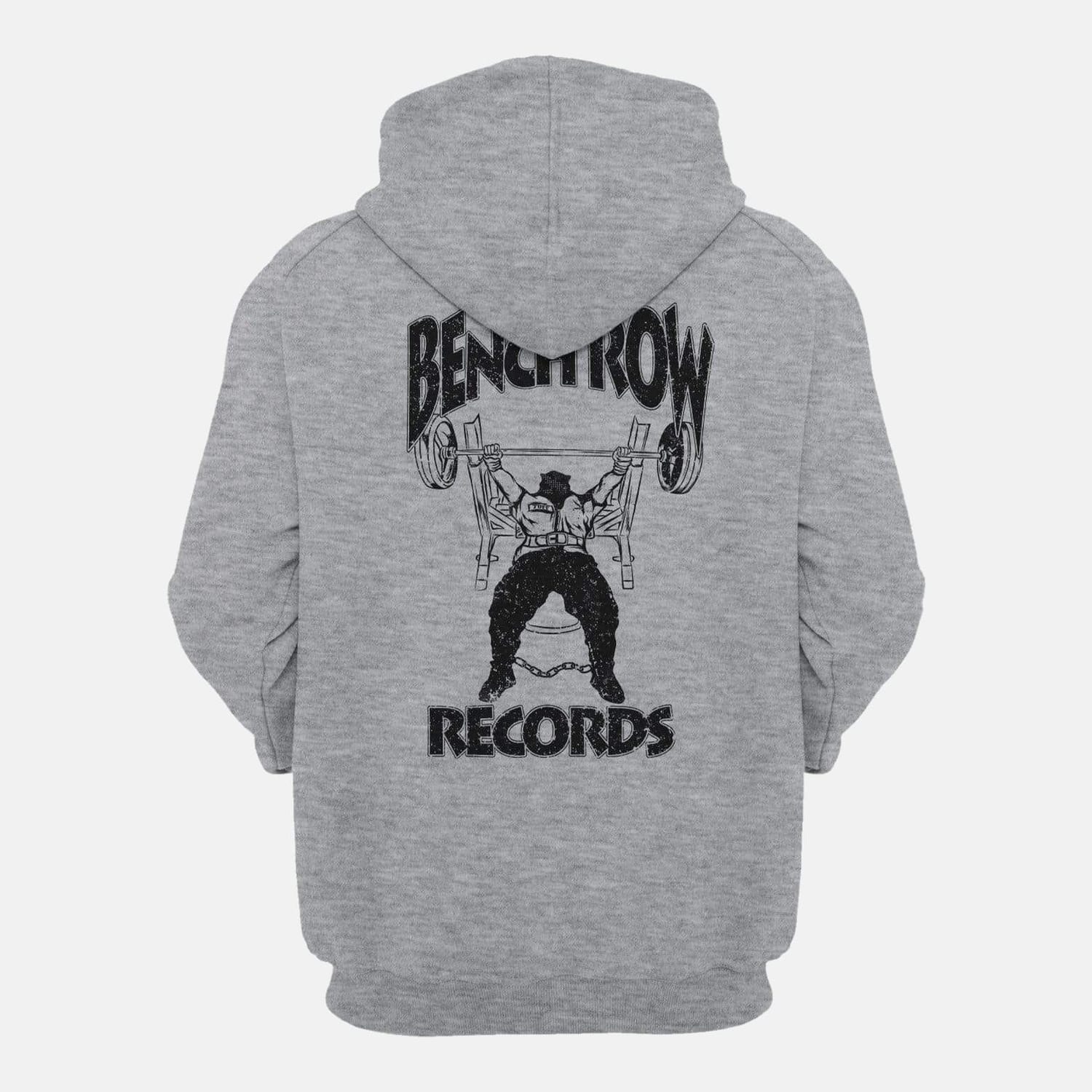 Bench Row Records Hooded Sweatshirt Gray / XS / 1 TuffWraps.com