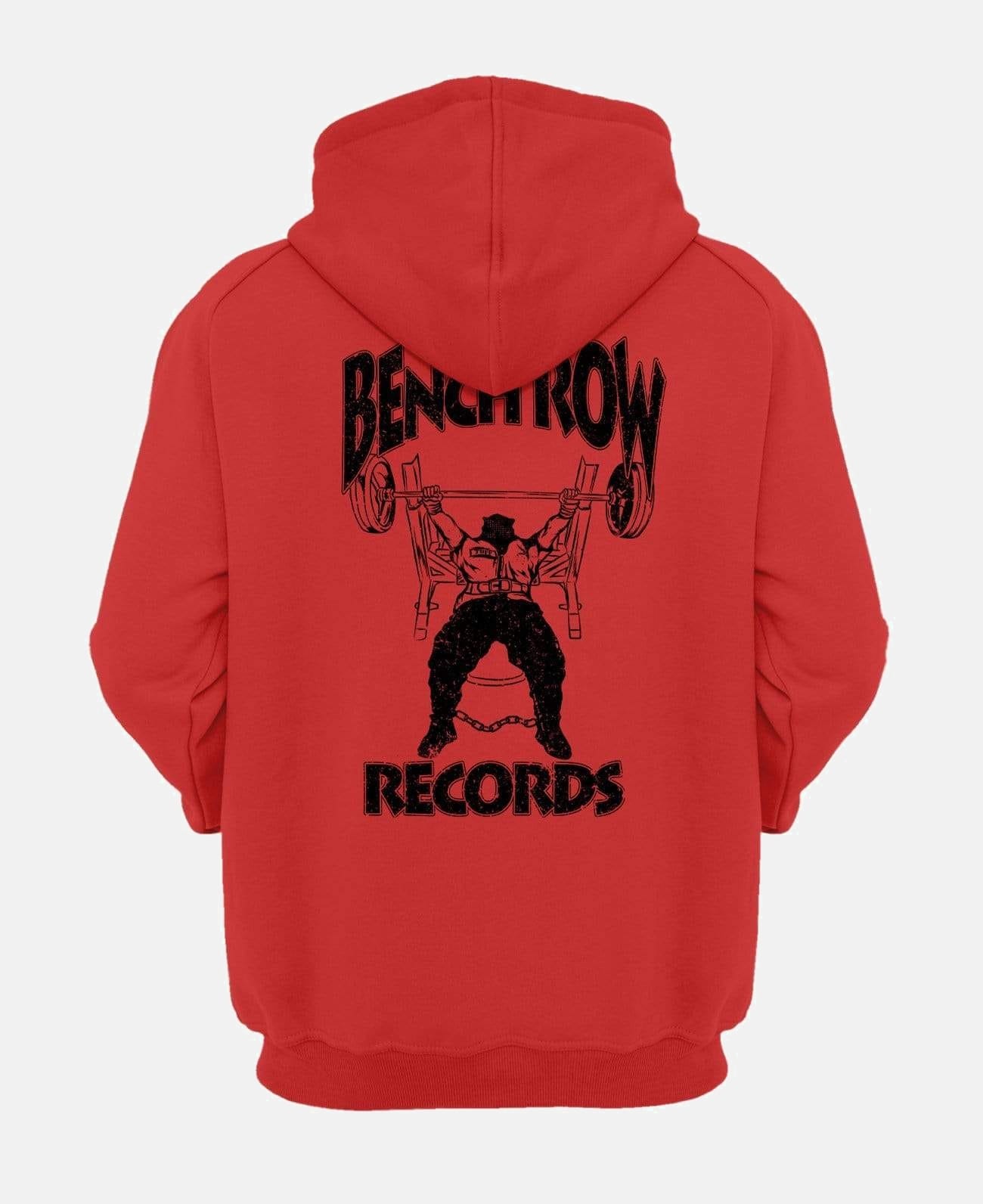 Bench Row Records Hooded Sweatshirt Red / XS / 1 TuffWraps.com