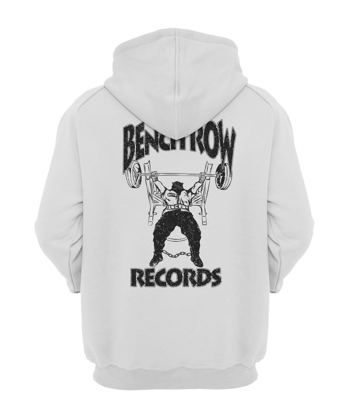Bench Row Records Hooded Sweatshirt XS / White TuffWraps.com