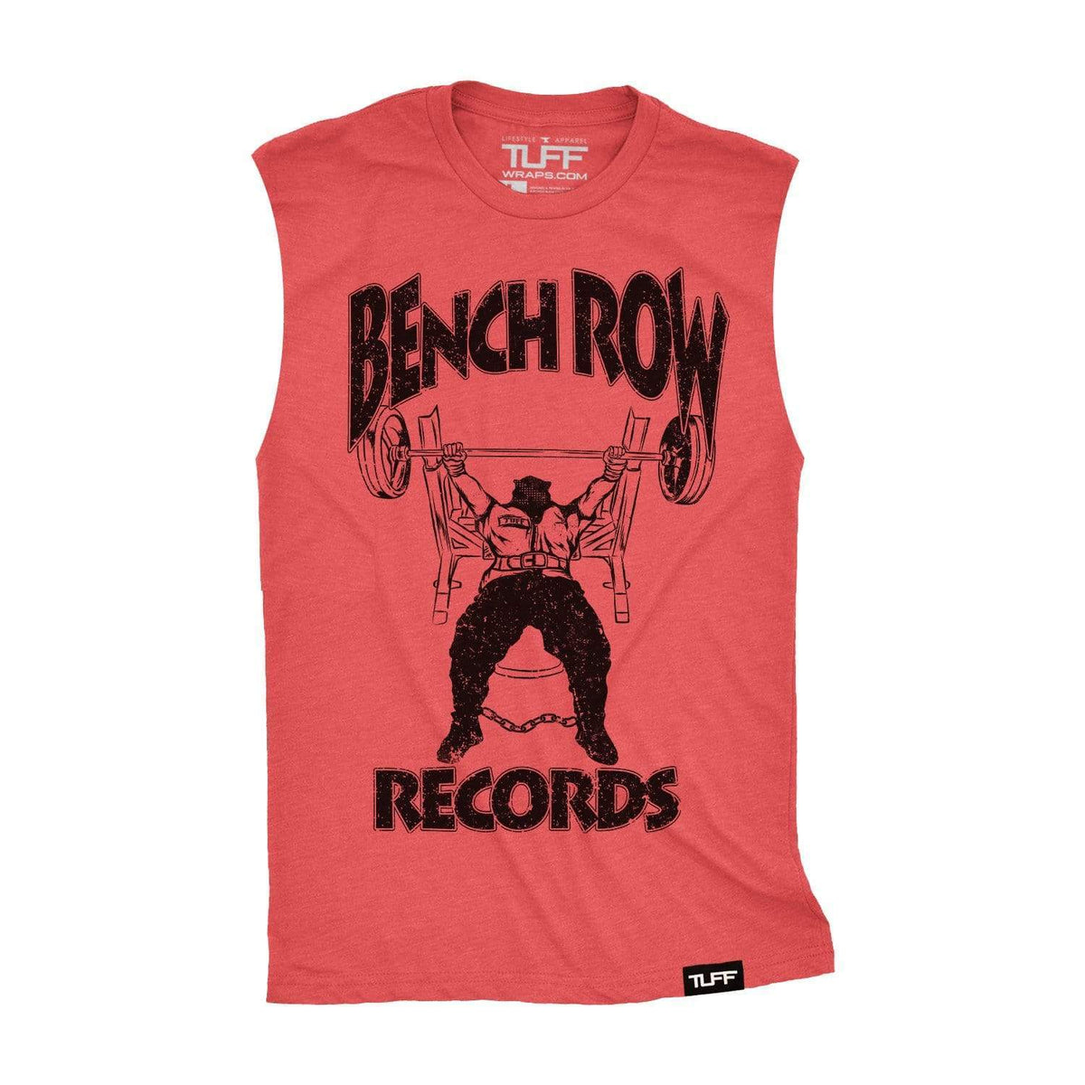 Bench Row Records Raw Edge Muscle Tank S / Vintage Red TuffWraps.com