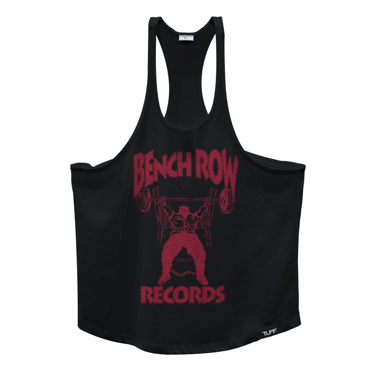 Bench Row Records Stringer Tank Top S / Black V1 TuffWraps.com