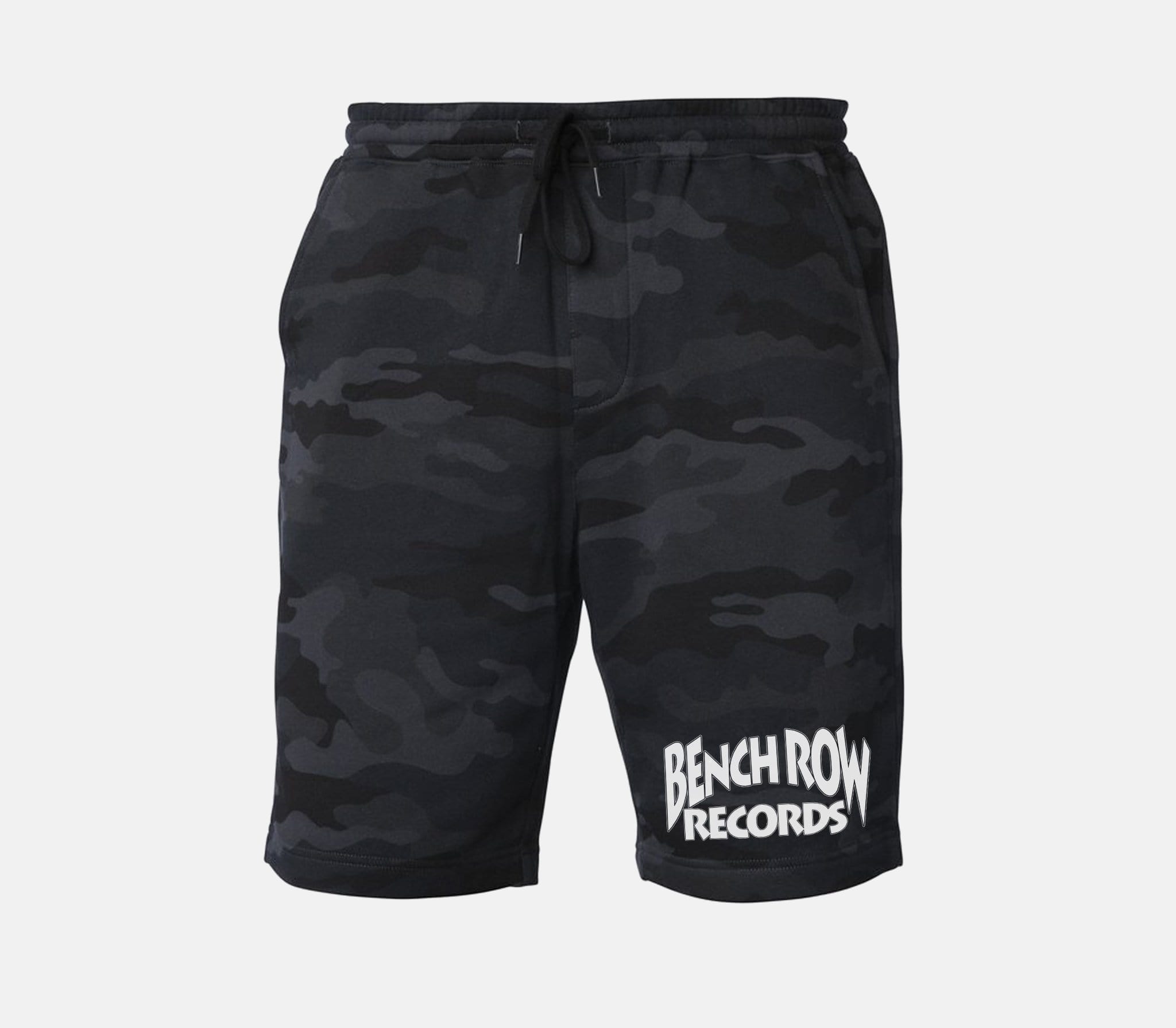 Bench Row Records Tapered Fleece Shorts Black Camo / XS / 1 TuffWraps.com