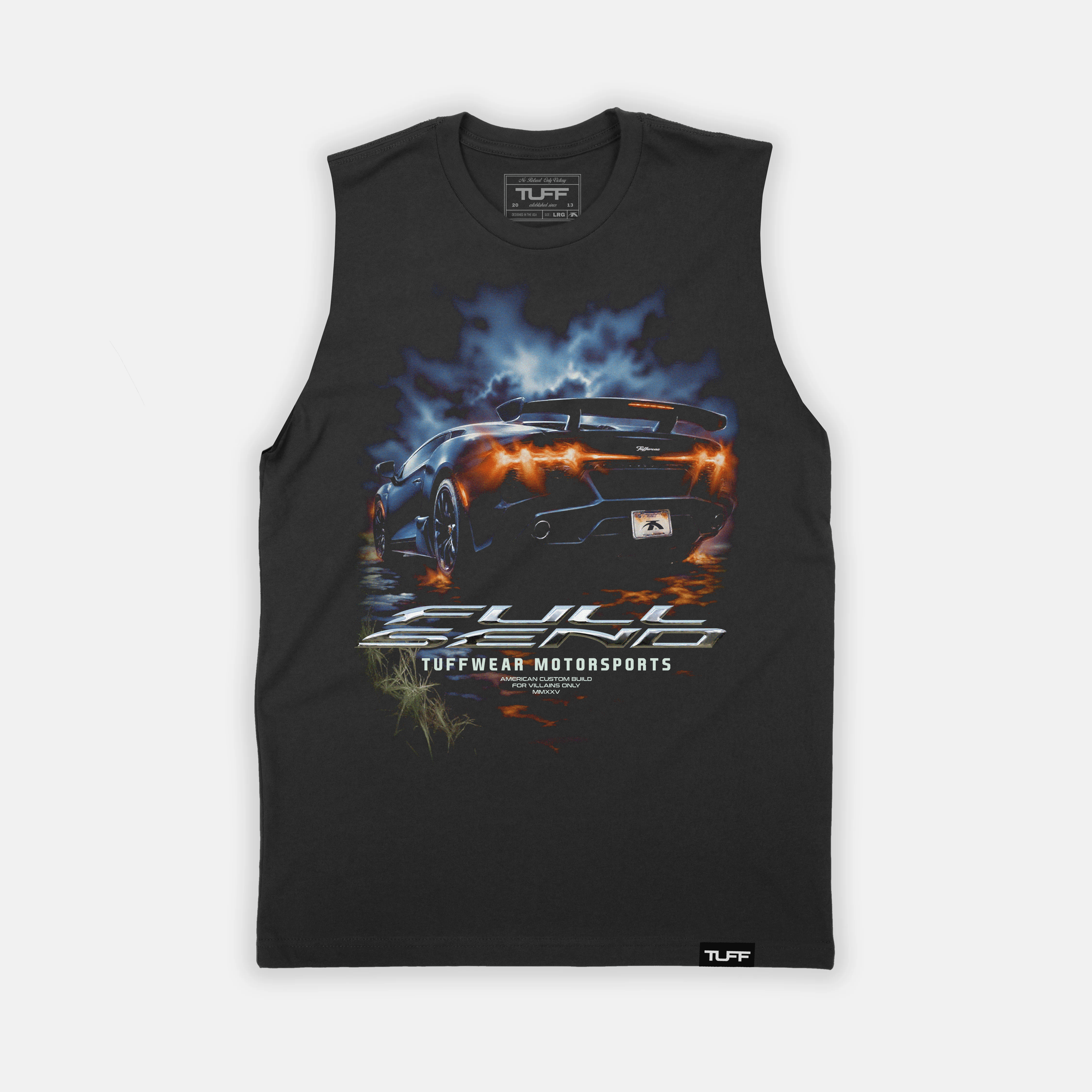 Built to Break Limits Raw Edge Muscle Tank S TUFF