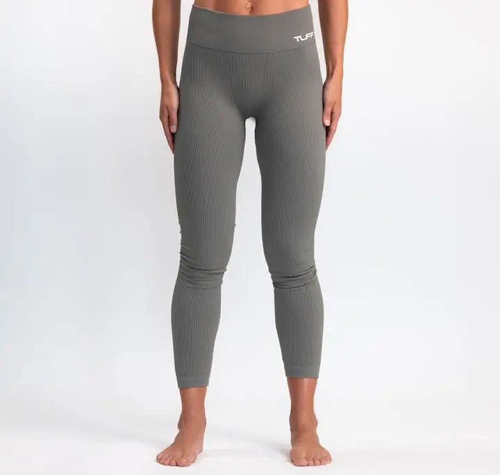 Classic Ribbed Leggings - Gray TuffWraps.com