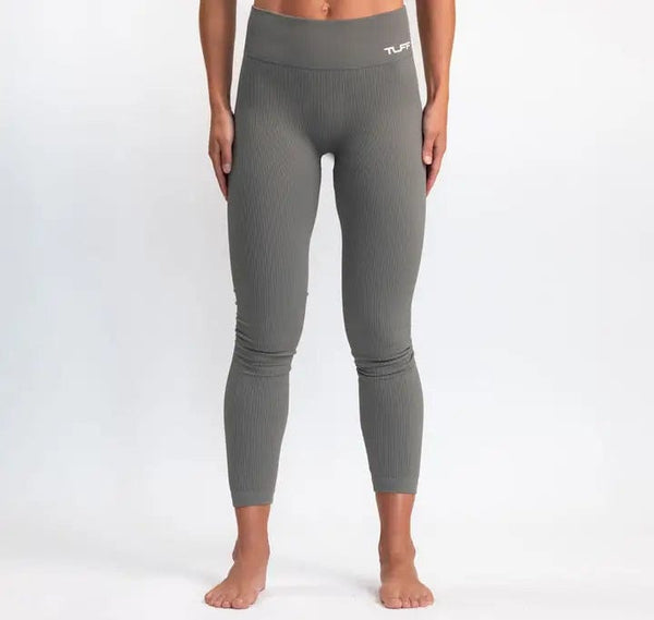thrivin レギンス　チャーコールグレー classic-ribbed-leggings-gray-s
