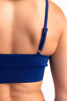 Classic Ribbed Sports Bra - Blue TuffWraps.com