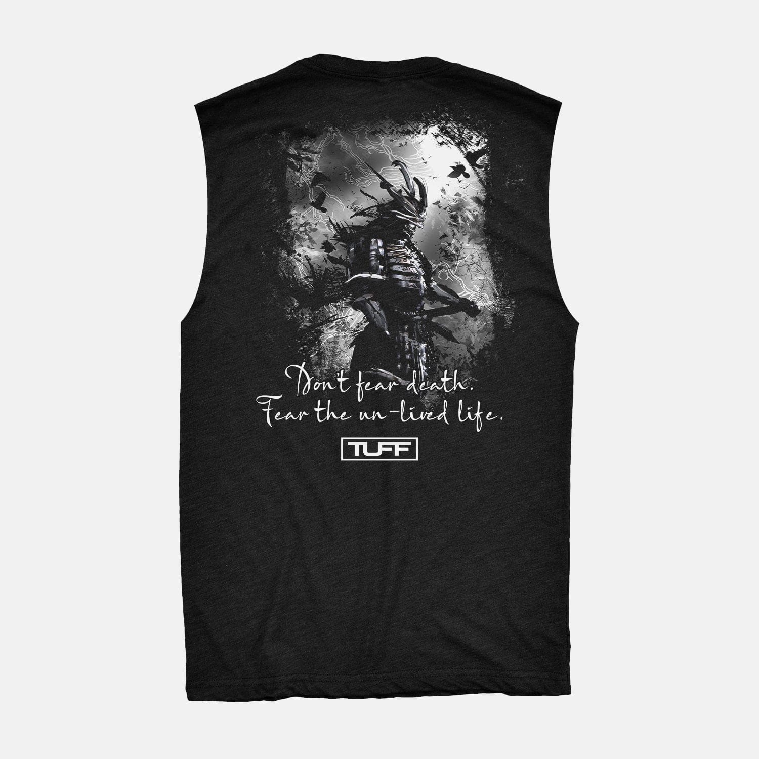 Don't Fear Death Raw Edge Muscle Tank Black / S TuffWraps.com